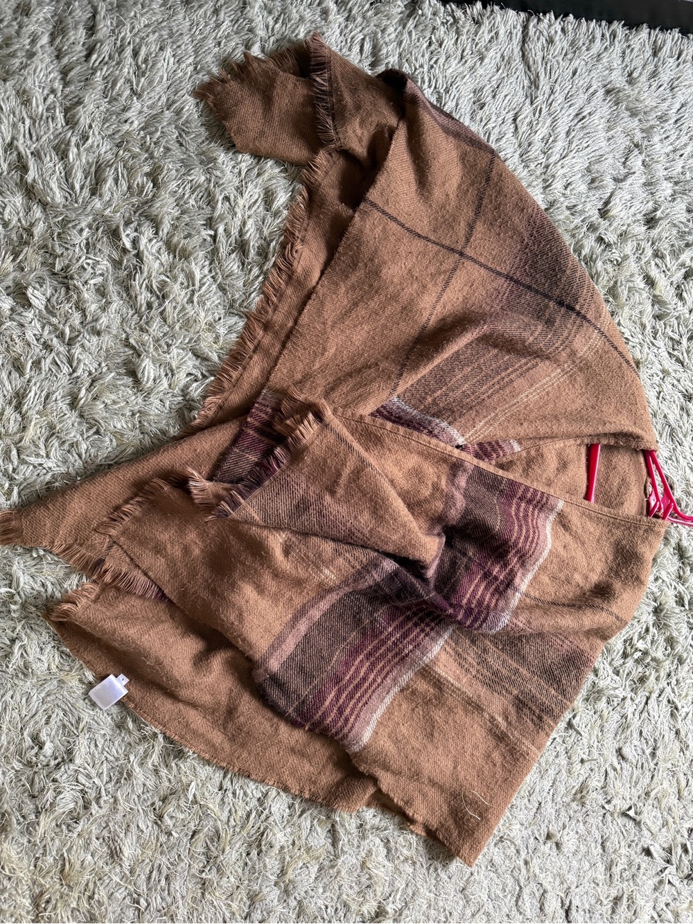 Uniqlo Brown Plaid Wrap Shorts